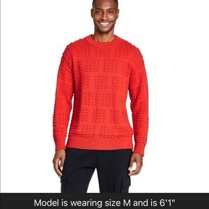 ❤️NWT ❤️ Lego x Target Collection Men's Textured Sweater - Red❤️ small